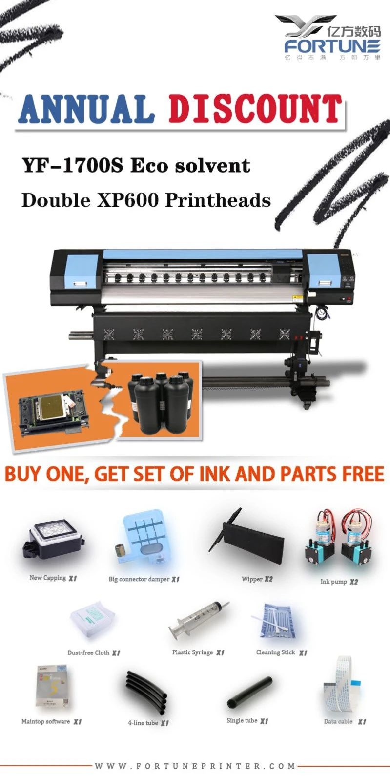 Customized 6feet I3200 Eco Solvent Printer