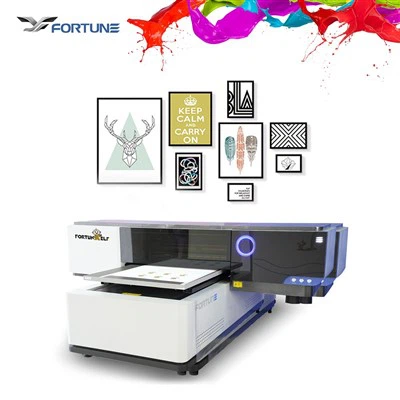 Flatbed 6090 UV-skriver I3200-skriverhode CMYK+W+lakk Pvc-kort 3d-skriver